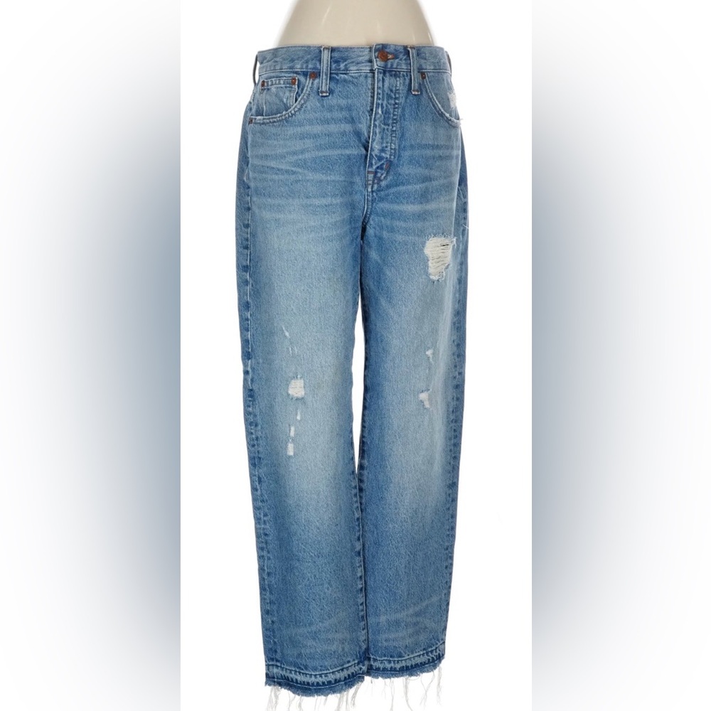 Madewell Classic Blue Distressed Women Jeans